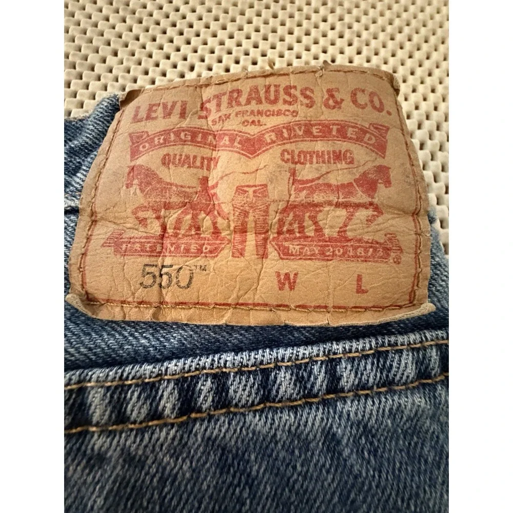 Levis 550 Jeans Men 46 x30 Relaxed Fit Straight Leg 100% Cotton 27 Actual Inseam
